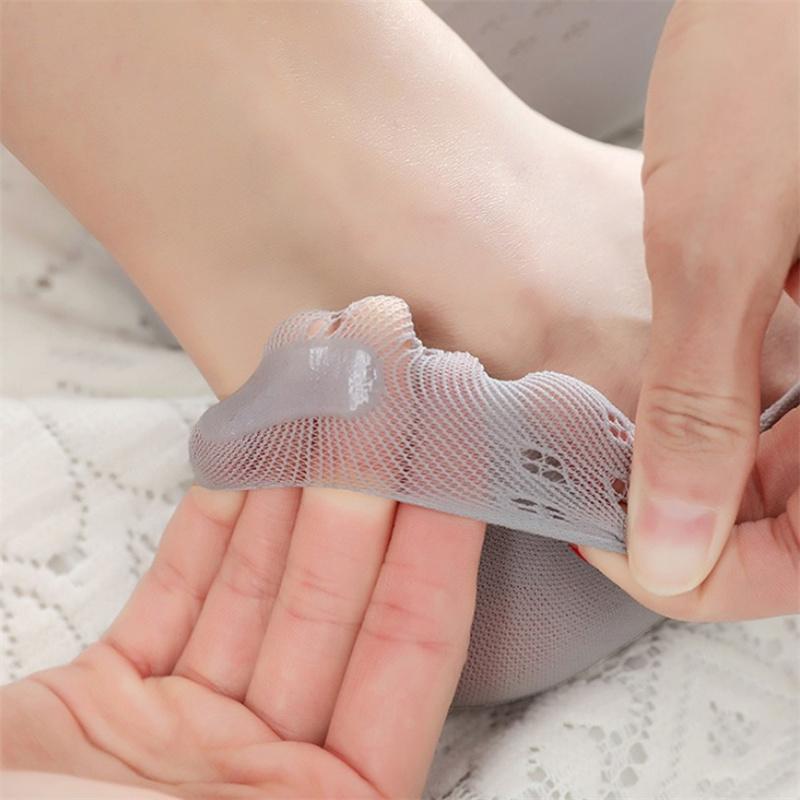 Fashion Thin Sock Slippers Women Invisible Silicone Anti-Skid Five Finger Socks