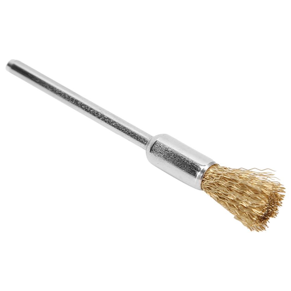 5pcs Mini Size Nail Drill Bit Cleaning Brush Manicure Wire Brush Daily Tool Cleaning Work