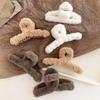 Super Large Sweet Hair Clip Cute Girl Grip Clip With Plush Claw Clip Fashionable Hair Accessory