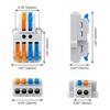 5/10pcs Wire Connectors 2 To 4 Compact Quick Connectors For Wires Pole Wire Nut Connector Terminal For 28-12 AWG
