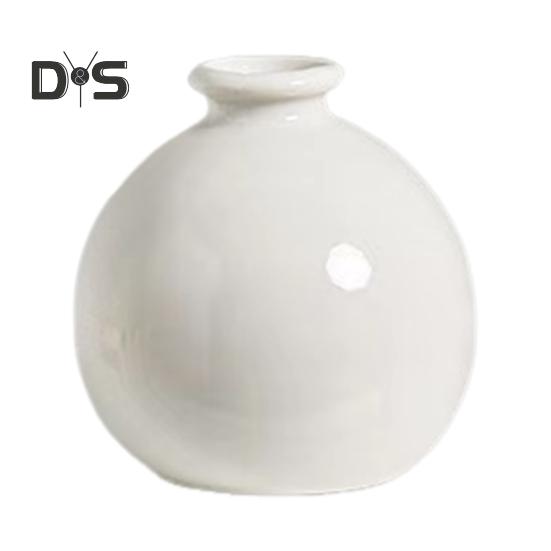 

Мини-керамическая ваза, однотонная глазурованная ваза для цветов, настольный декор, миниатюрная ваза для бутонов для небольших гидропонных растений, цветов, офиса, гостиной, спальни B