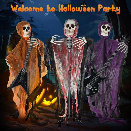 

3 Pack Halloween Hanging Ghost Decorations Festive Atmosphere Enhancer Halloween Decor for Haunted Houses Escape Games