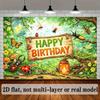 2D Bug Insect Happy Birthday Backdrop for Kids Party Photoshoot