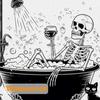 Funny Skeleton Skull Shower Curtain,Bathroom Shower Curtains Bathtub Home Decor Waterproof Fabric Machine Washable With 12 Hooks