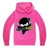 Children's Cartoon Print Long Sleeve Hooded Sweatshirt
