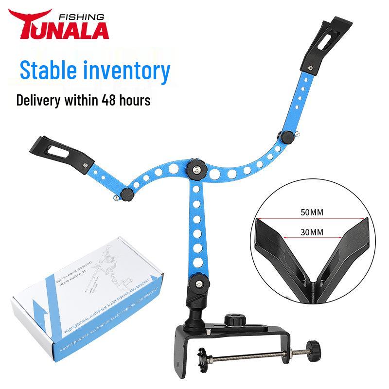 TUNALA Aluminum Alloy Adjustable Fishing Rod Holder for Boats and Sea Fishing