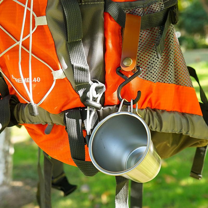 Outdoor camping storage rack 4-piece set, hook PU buckle, self driving travel, portable wind rope buckle, fixed buckle