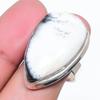 Natural Dendrite Opal Gemstone 925 Sterling Silver Jewelry Ring Size 8 AR-16874