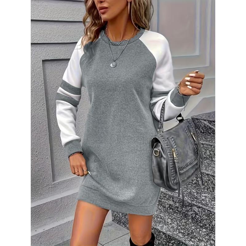 Women's casual fashion long sleeve short skirt