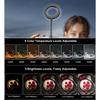Magnetic Selfie Rings Light 360 degrees  Rotatable Phone Camera Light with 8 Color Temperature