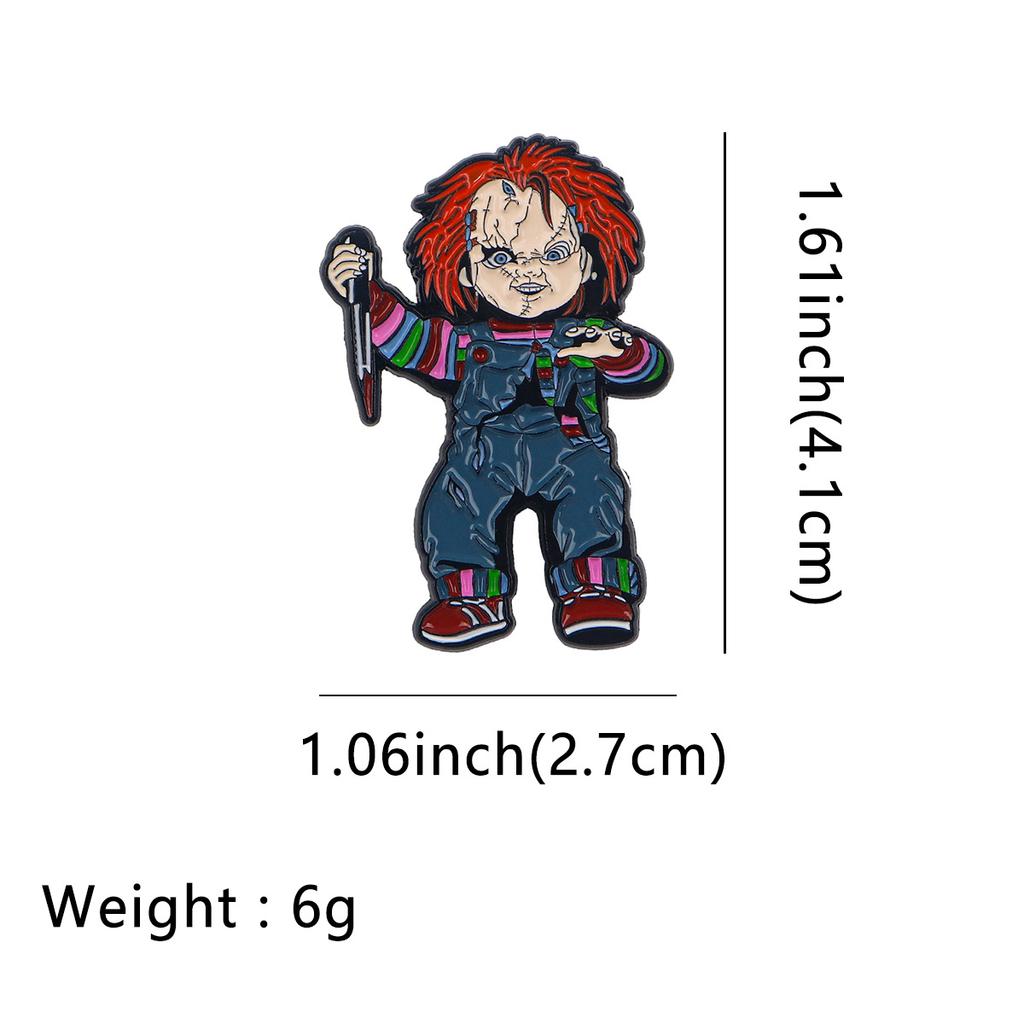 NECA Ghost Baby Return CHUCKY Chachi Chachi Brooch Deluxe Movable Doll Model Toys Gift