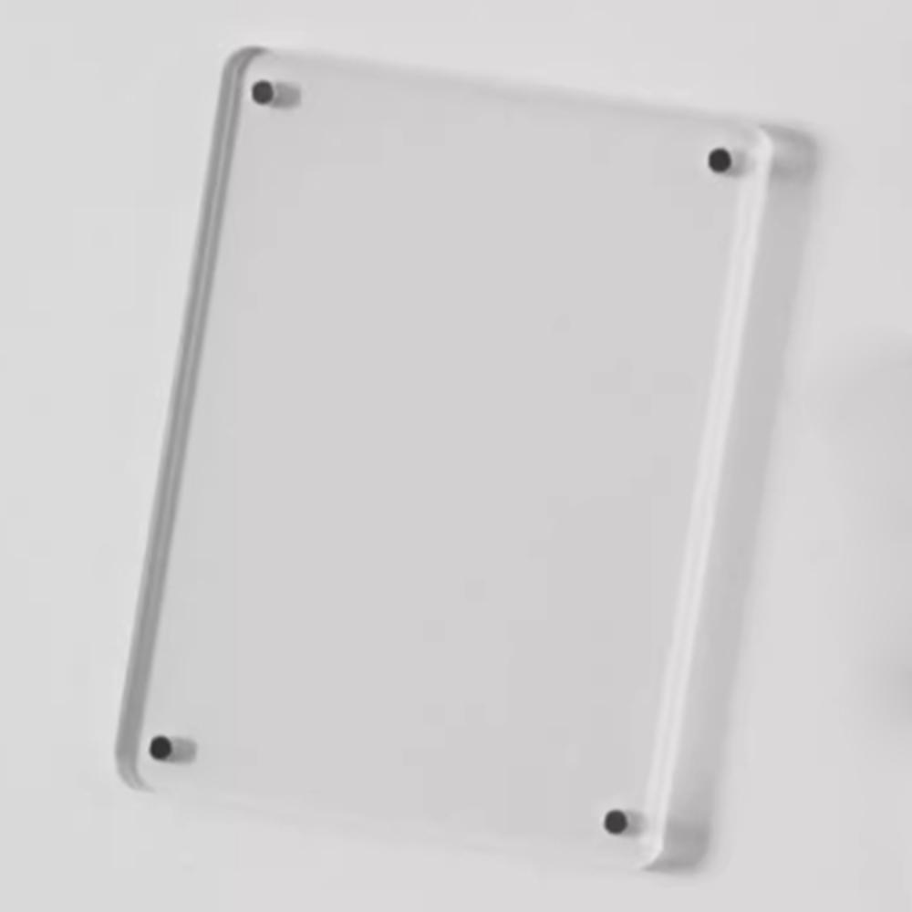 

2PCS Transparent Photo Holder Rack Rectangle Show Stander Acrylic Picture Frame Living Room M-Round Angle