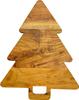 Christmas Tree Shaped Wood Cutting Board Set for Kitchen, 3 Pieces Tree Wooden Cutting Boards, Charcuterie Serving Trays with Handles for Decoration