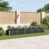 vidaXL Garden Raised Bed Galvanized Steel 400x80x45 Cm Anthracite