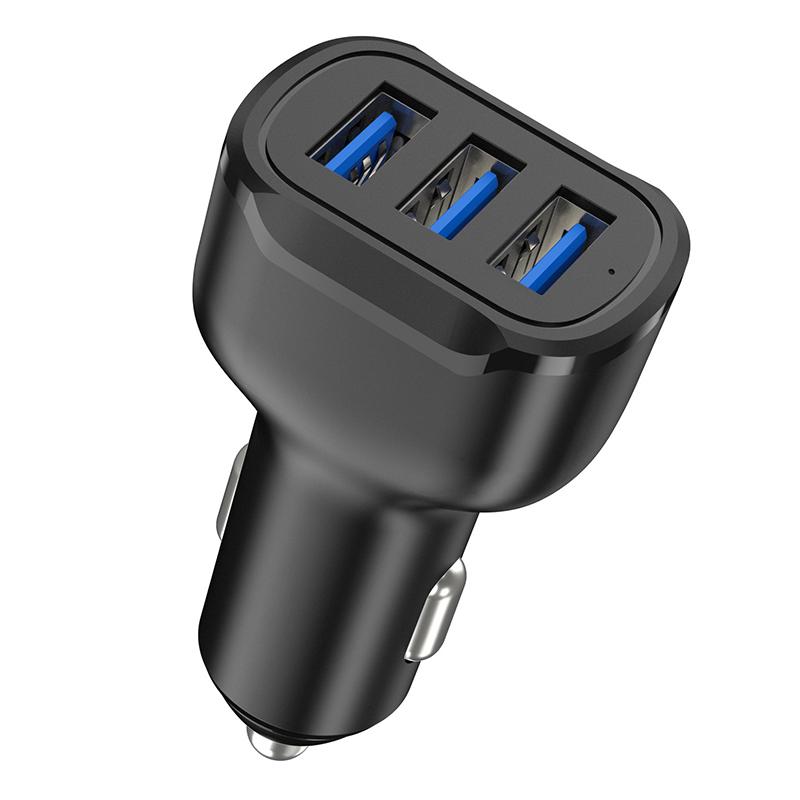 

Автомобильное зарядное устройство для телефона с 3 портами USB Type-C, адаптер питания с быстрой зарядкой USB-C для грузовых автомобилей, iPhone, Samsung, Huawei, Xiaomi A1