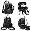 Halloween Gothic Ladies Backpack, Medieval Plague-Themed Skull Head Creative Schoolbag
