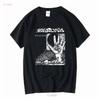 Dystopia T Shirt Band For AN28865 Vintage Washed Fashion Comfortable Slightly Breathable Homme Stretched Top For Everyday Wear