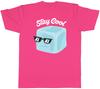 Stay Cool Mens TShirt Ice Cube with Sunglasses Chilled Unisex Tee Gift