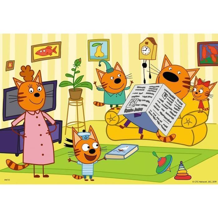 Puzzles 2x24 P - Ravensburger - Maison Avec KidECats - Animaux - Mixte - A Partir De 4 Ans