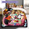 Cartoon Pattern Bedding Quilt Set Quilt Cover Pillowcase Home Decoration Birthday Gift (1 * Duvet Cover + 2 * Pillowcase, Without Core)