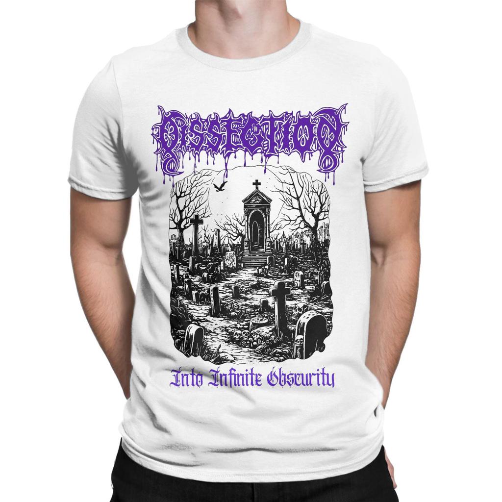 Dissection Band Tričko Léto Hip Hop Trička Pánská 100% Bavlna O Krk Nadměrné Oblečení Krátký Rukáv Streetwear Topy