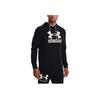 Under Armour Casual Sports Drawstring Hoodie With Long Sleeves Men Tops Black 1370390-001