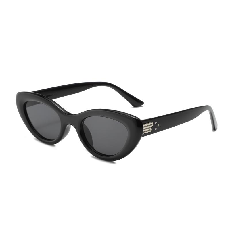 Cat Eye Sunglasses UV400 Women Fashion Small Oval Sun Glasses Trendy Minimalist Design Eyewear