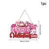 Day Valentines Paper Door Hanging With Heart Flower Design For Party Decor