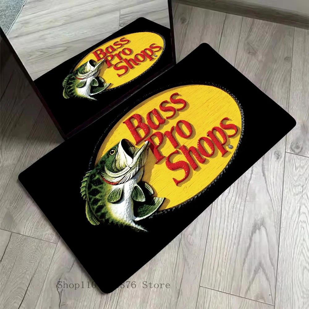 

VIKAMA Bass Pro Shops Floor Mat Absorbent Non-Slip Area Rug Home Decor Kitchen Bathroom Carpet Doormat Fishing Hunting Theme 40x60cm