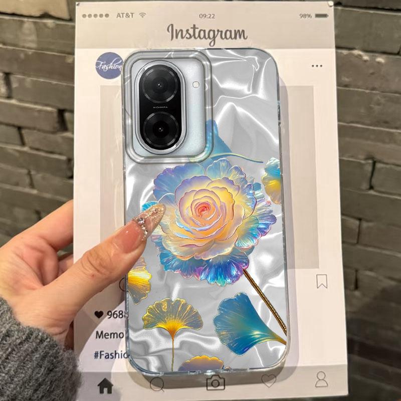 Bamboo Leaf Flower Girls Case  For Xiaomi Redmi 14C 13C 10 9A 9C Note 14 13 12 11 10S 9 8 Pro Plus A5 A4 A3 A2 A1 Fundas Cover