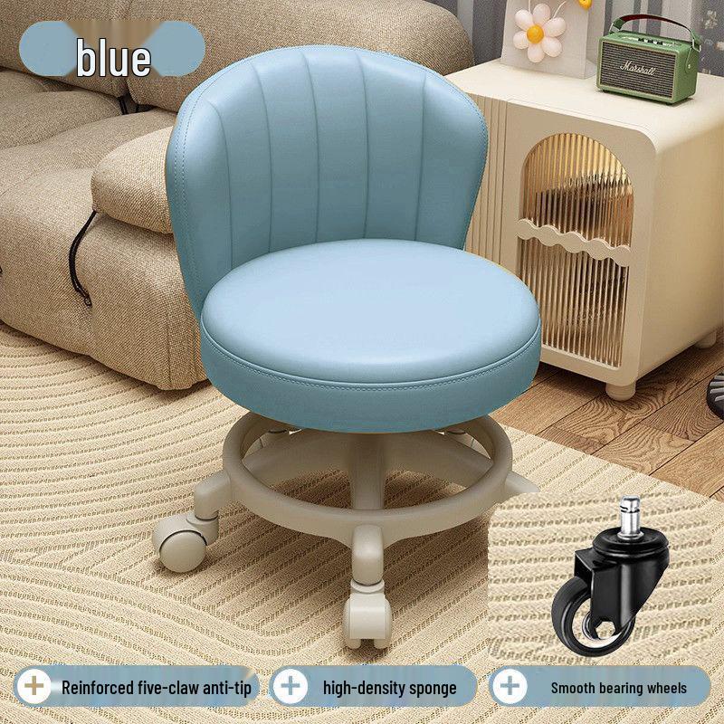 Adjustable Rolling Stool for Kids: Walk Learning, Shoe Changing, Grout Cleaning, Silent Mopping, with Wheels
