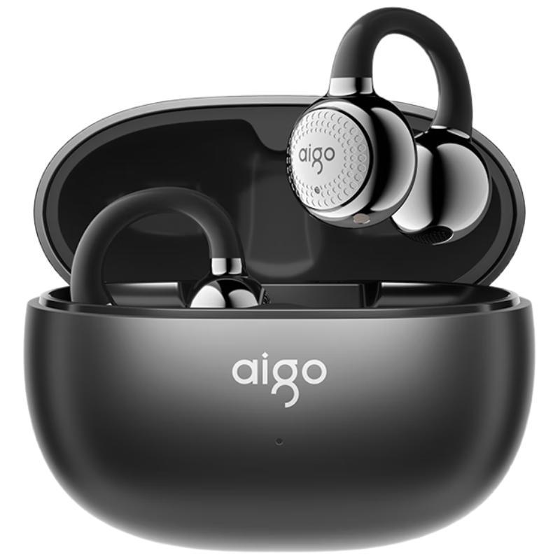 aigo Open-Ear Clip-On Bone Conduction True Wireless Bluetooth Headphones