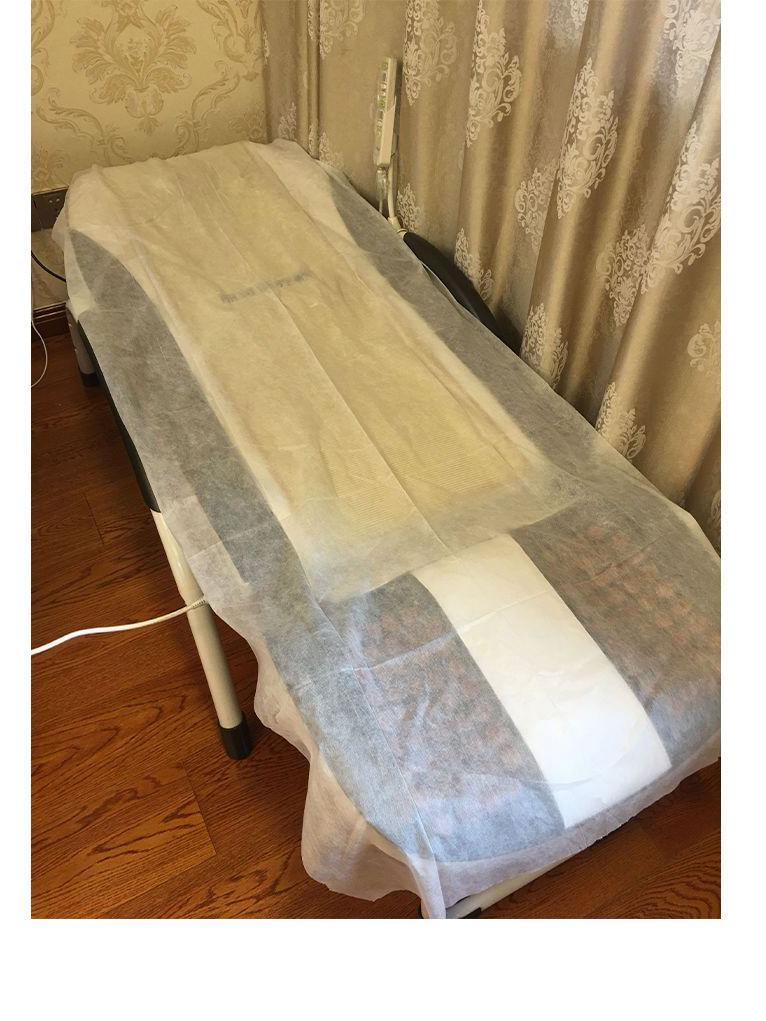 100 Disposable Waterproof Bed Sheets with Hole, Non-woven, Oil-Proof, Sterile, and Breathable for Beauty Salons.