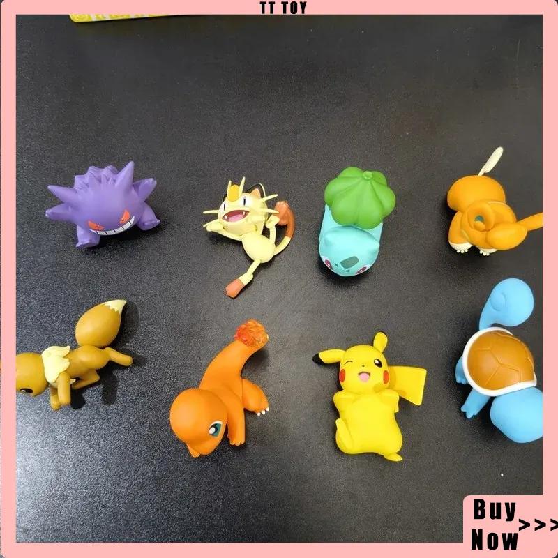 Animation Quest Buddy Series Ornament Figures Toys Pikachu Gengar Car Dashboard Phone Accessories Surprise Gifts