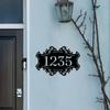 Personalizowany Metalowy Znak z Nazwiskiem Rodziny, Czarna Żelazna Sztuka Ścienna do Domu, Patio, Dekoracji Zewnętrznej