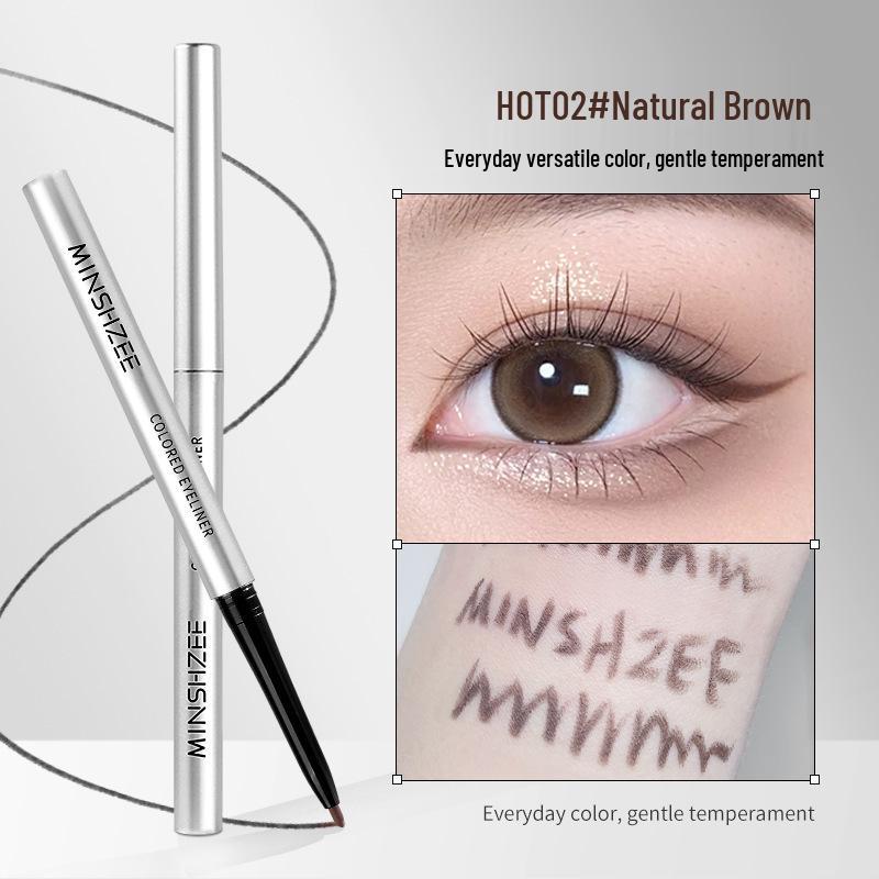 Mingxi Zhi Waterproof Long-lasting Gel Eyeliner Pencil for Women, Smudge-proof and Sweat-resistant, Ideal for Under-eye Highlight.