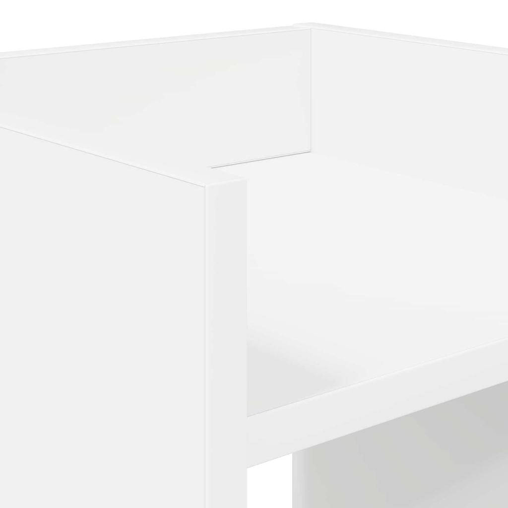 Plant Stand with Shelf White 30 x 30 x 40 cm Engineered Wood