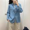 1116 Spring New Women's Denim Loose Shirt Women's Washed Products Long Sleeve Shirt Thin Jacket 171717