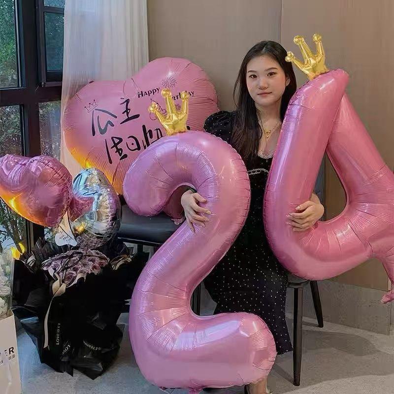 Heart-Shaped Princess Birthday Party Balloon Decoration Set