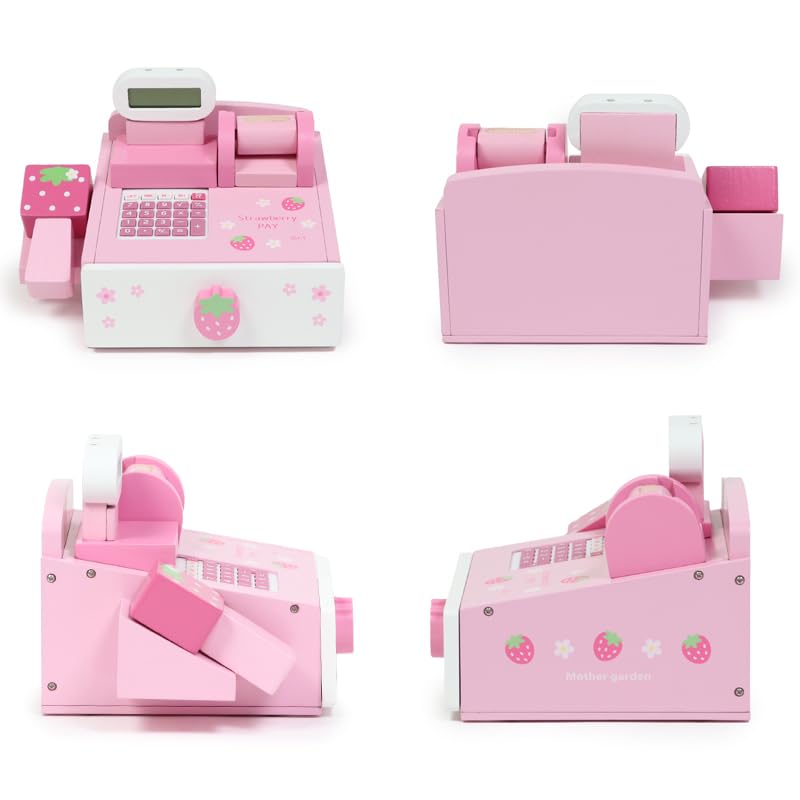 Mother Garden Pretend Play Wooden Strawberry Register 441-21231