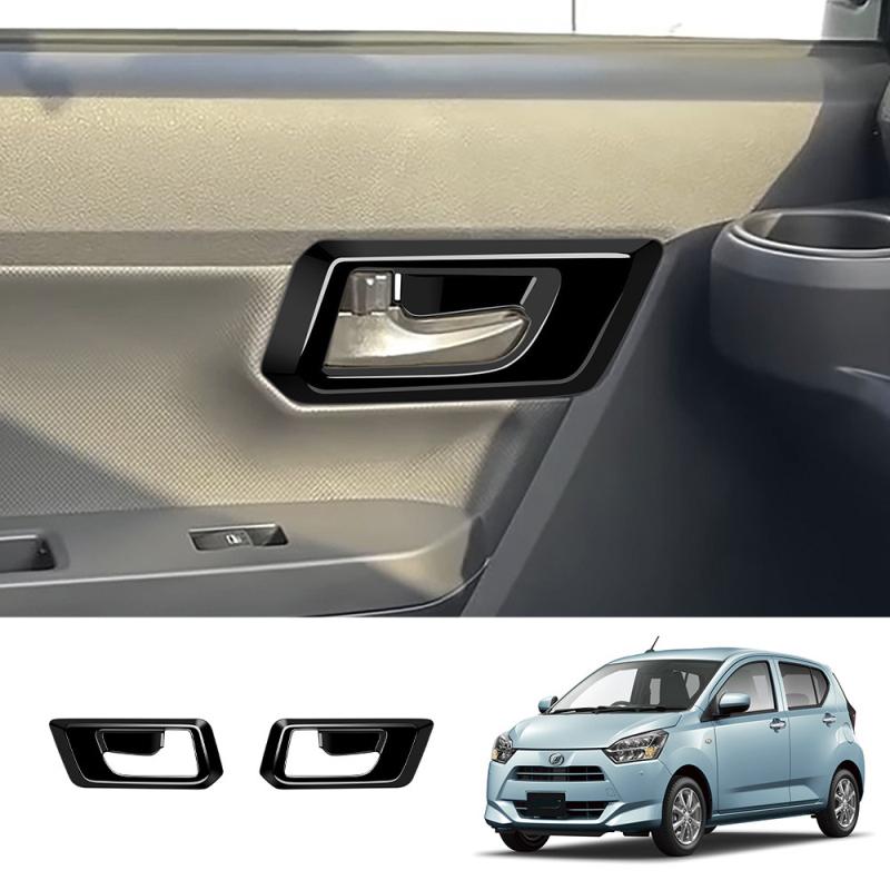 

FOR DAIHATSU MIRA 2017-2025 ABS carbonfiber black Car Interior Door armrest door Handle bowl Decoration Cover Trim accesorios ABS BLACK