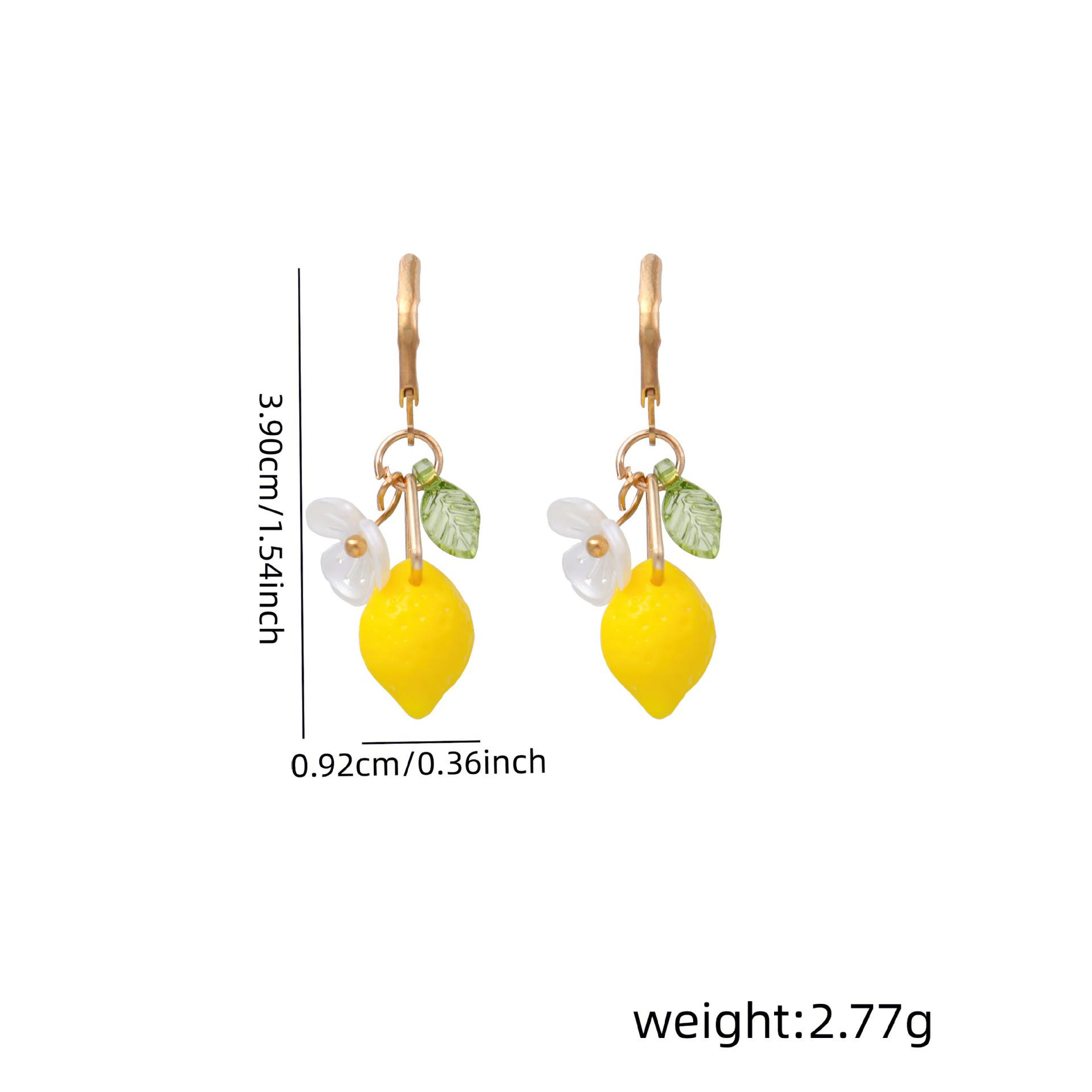 

Chinese Style Colorful Flower Earrings: Creative Ear Hooks with Sweet Plant Pendants