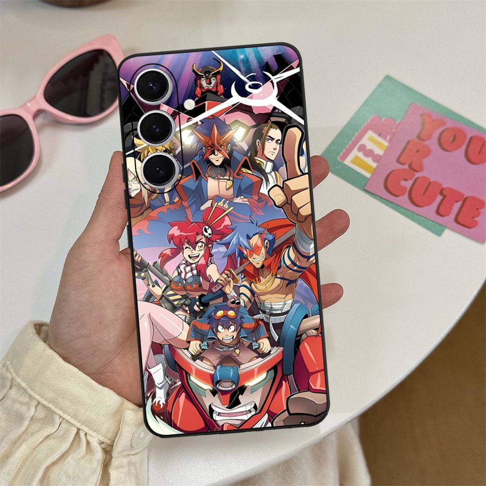 Gurren Lagann Anime Phone Case For Samsung S 24 Fe 25 Ultra Plus 20 Lite 21 30 22 23 24 22 Ultra 5G Fundas
