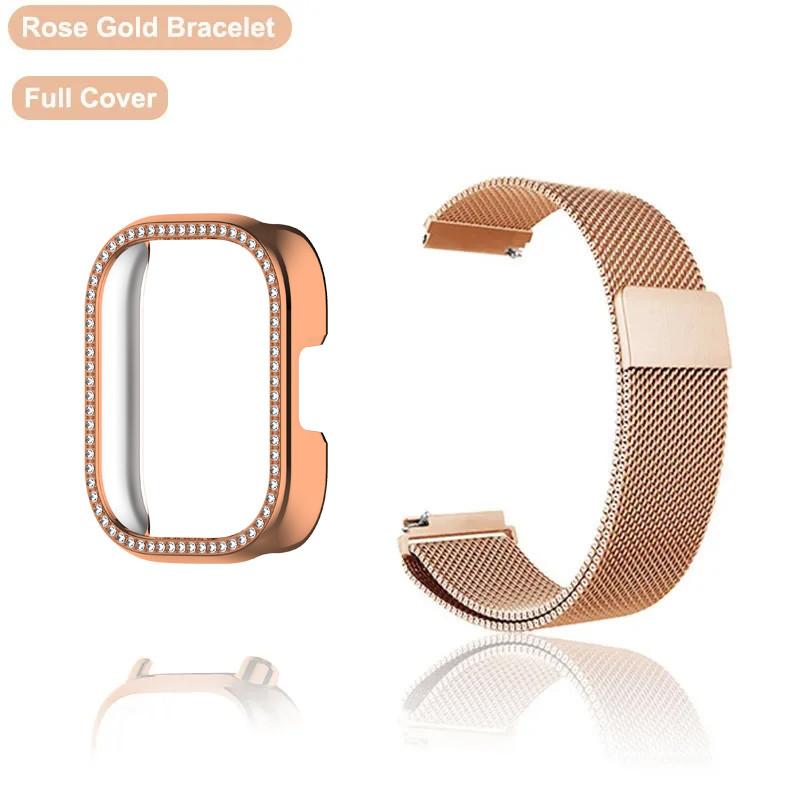 Milanese Magnetic Strap+Band for Redmi Watch 5 Active Watch5 Lite Band TPU Soft Case Screen Protector