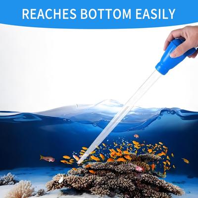 Fish Tanks Pooper Lengthen Pipettes Aquarium Siphon Fish Tank Vacuum Cleaner Simple Cleaning Tool for Aquarium Water Changer