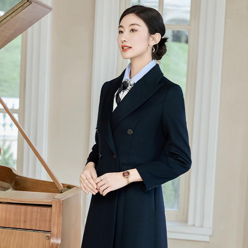 TLUOMAN Women's Professional Mid-Length Wool Coat