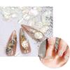 12 Farben 3D Unregelmäßige Nail Art Abalone Muschelschalen-Scheiben, Bunte Nail Art für Muschelstück UV-Gel Flocken Meerjungfrauen-Nagel-Sequ