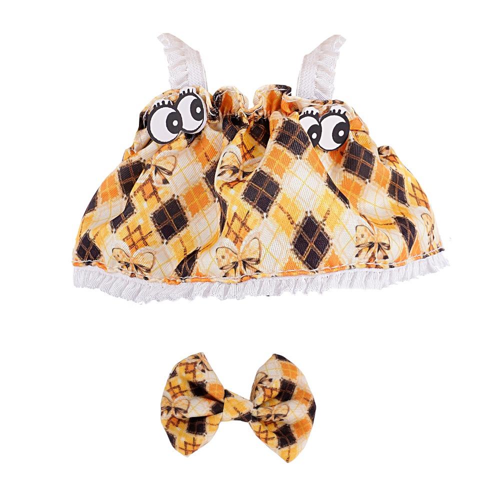 

Princess Dress 17cm Labubu Clothes Mini Cotton Doll s Clothes Cotton Doll Accessories Style E