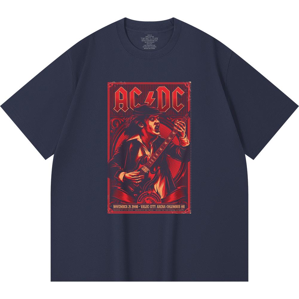 230 G/m² 100% Bomull Heavy Metal T-shirt Rockband Populärmusik Tryck Unisex Tung Bomulls-T-shirt