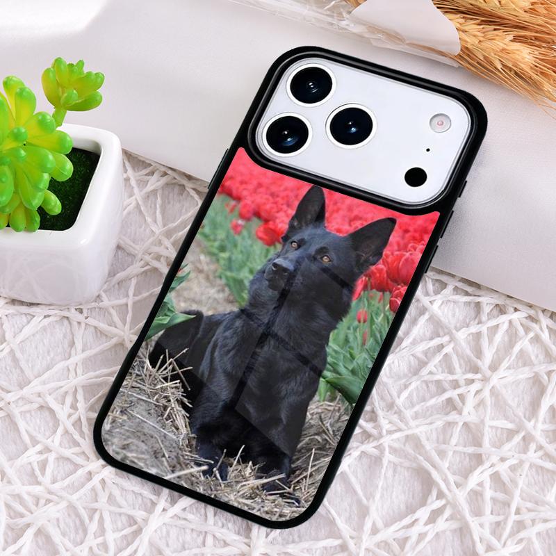 German Shepherd Dog Soft Silicone Phone Case for iPhone 17 Air 16 15 11 12 14 13 Pro Max Shockproof Cover